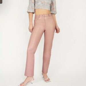 Aritzia Wilfred Tge Melina Vegan Leather Pants in Tuscany Rise Size 10 NWT